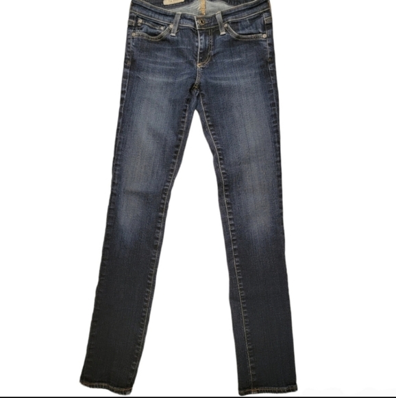 Adriano Goldschmied The Stilt Cigarette Jean, Dark Wash, EUC, size 25 - Picture 9 of 10